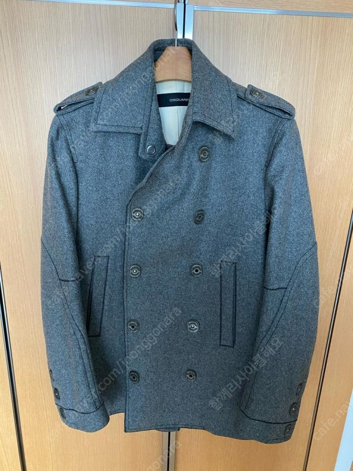 디스퀘어드2 DSQUARED2 D2 해군캡틴 견장 피코트 피콧 코트 자켓 46사이즈 정품핸드메이드 이미지