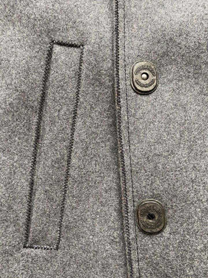 디스퀘어드2 DSQUARED2 D2 해군캡틴 견장 피코트 피콧 코트 자켓 46사이즈 정품핸드메이드 이미지