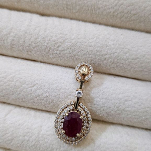 14k천연루비 펜던트 이미지