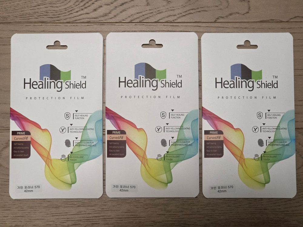 가민 포러너 570 42mm 블랙 SSS급 (정품 스트랩 2개, 힐링쉴드 필름 5개)--7