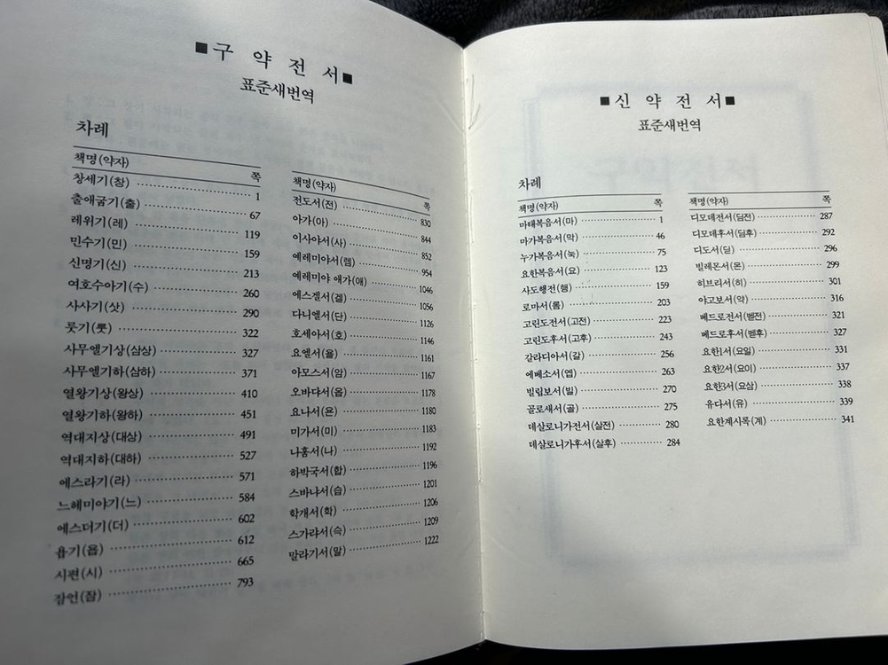 1996년 표준새번역 대한성서공회 가정회원용 성경전서 기독교 성서 성경 절판 도서 책 서적 팝니다--2