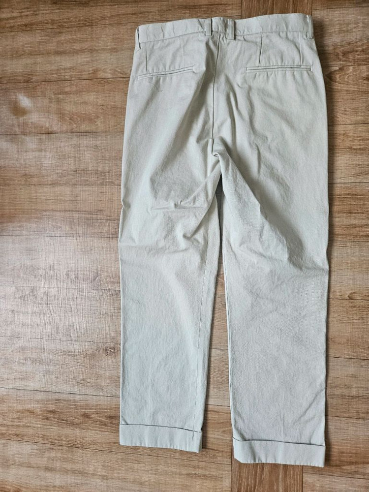 원턱 세미와이드 9부팬츠--1