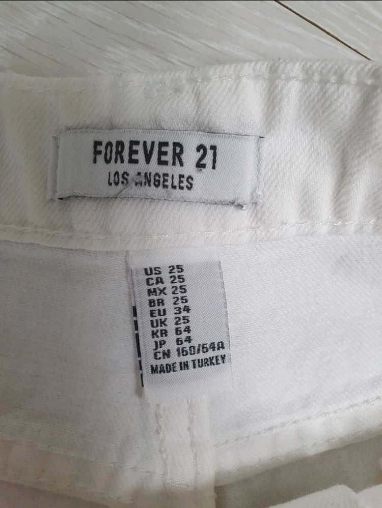 (상태좋음)포에버21 화이트 바지 26~27 이미지