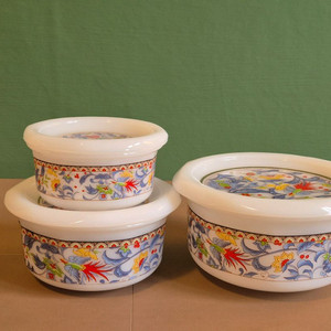 빈티지 밀크글라스.찬기 셋트.가격.미사용