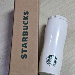 새상품) 스타벅스 텀블러 화이트 벤티콩 591ml 이미지