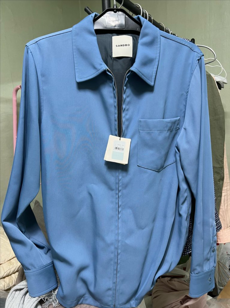 산드로 플루이드 오버 셔츠 (50사이즈) 새상품--1