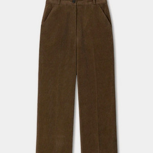 플랫에이티 핀턱 코듀로이 팬츠 브라운 M사이즈