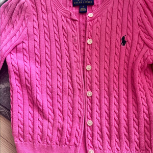 폴로 여아 5t 가디건 스쿠터 니트 반팔 셔츠 일괄