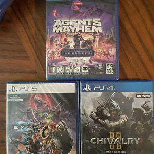 PS 미개봉 타이틀 3종 세트 (택포) 엑조프라이멀, 쉬버리, 에이전트메이햄