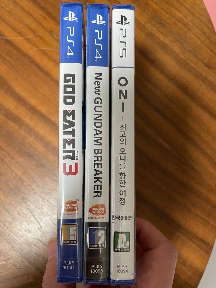 PS4/PS5 미개봉 3종 세트 (택포) 갓이터3, 오니,뉴건담--1