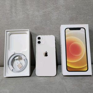 아이폰12미니 64GB 효율[100%] 화이트 박스포함 이미지
