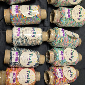 트롤리 뜨개실 콘사 세트