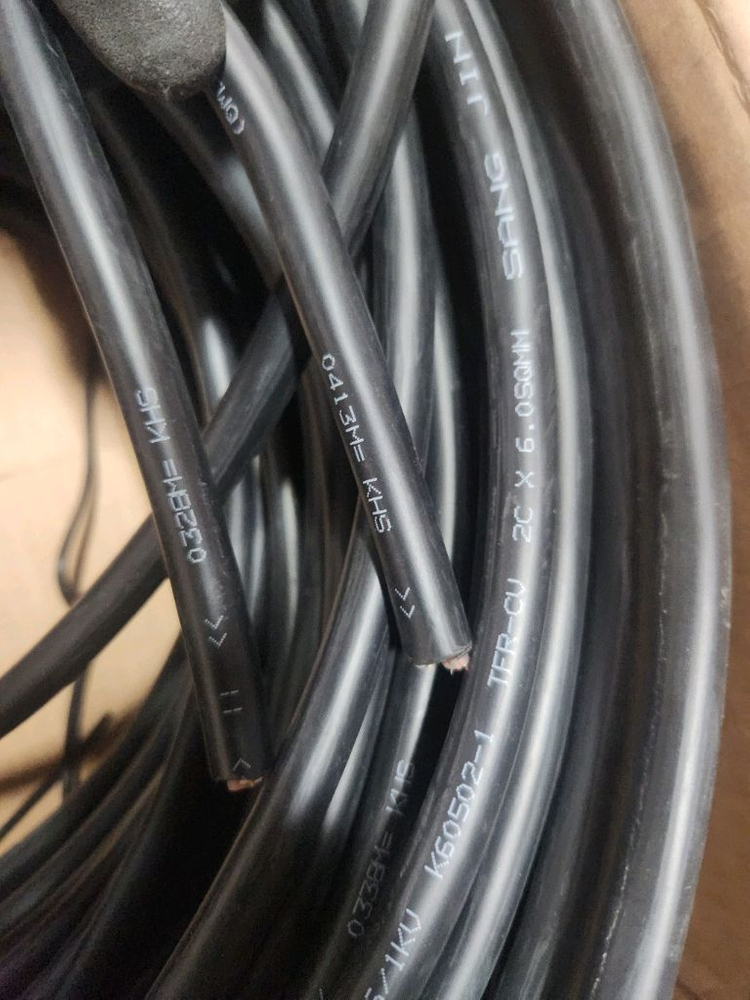 전선 TFR-CV 6SQ 2C 전기선 2선 이미지