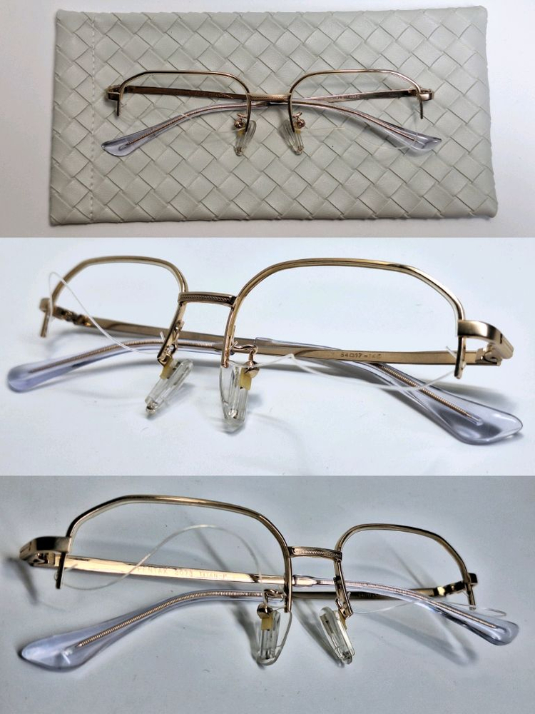 90s 일본 빈티지 펜탁스 pentax 3073 티타늄 반무테 안경테 일제 수입 클래식 레트로 앤틱 패션 아이웨어--3