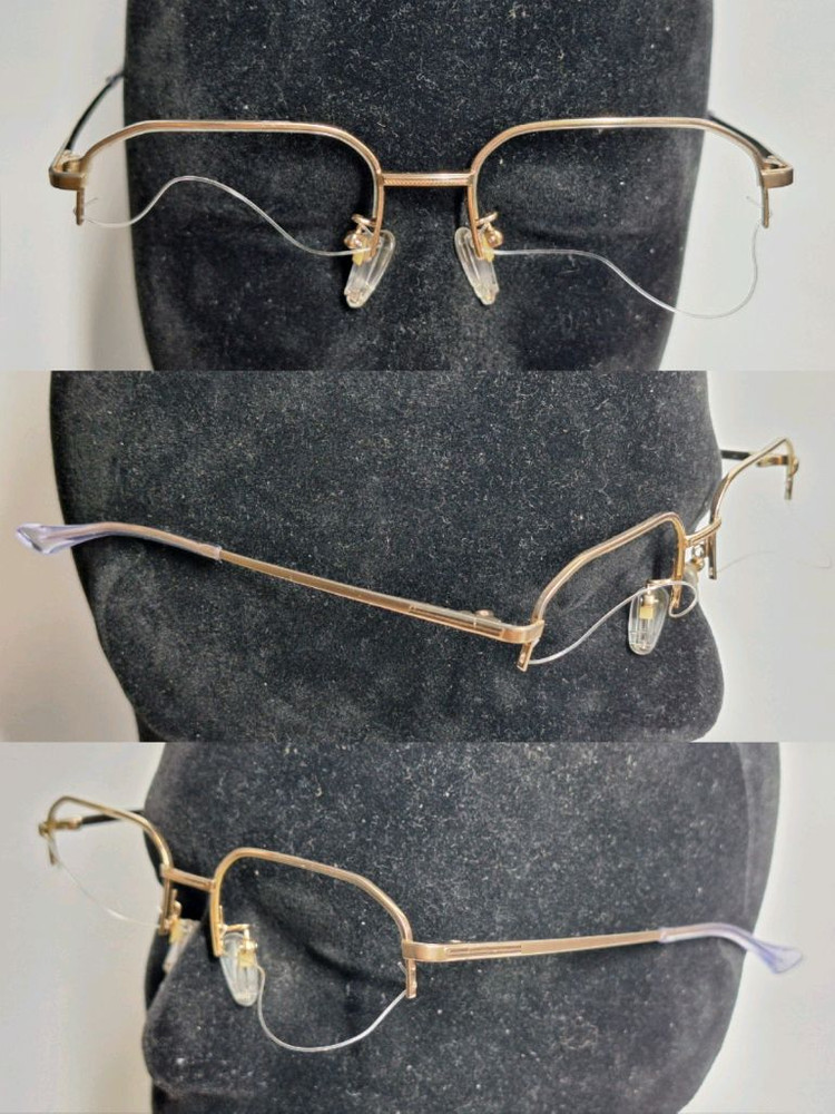 90s 일본 빈티지 펜탁스 pentax 3073 티타늄 반무테 안경테 일제 수입 클래식 레트로 앤틱 패션 아이웨어--9
