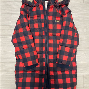 타이니코튼 체크 패딩 점퍼 8y