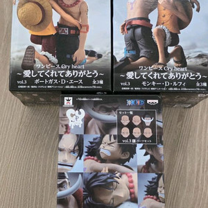 원피스 피규어 크라이하트 루피, 에이스 3종 세트 미개봉