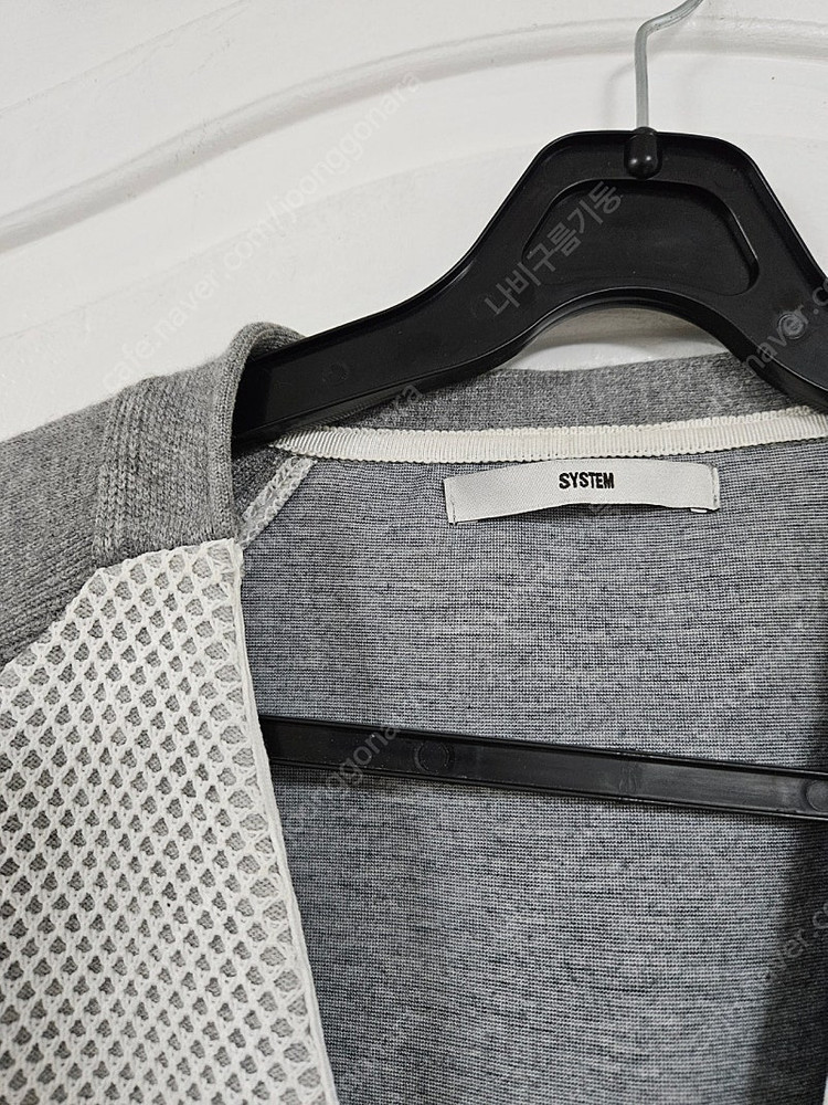 시스템 니트 자켓 가디건 중량감 쫀쫀집업--8