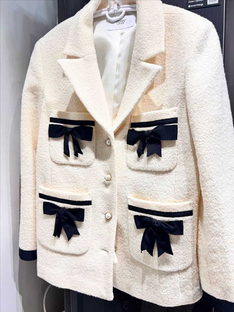 쟈니헤잇재즈 리본 트위드 자켓--0