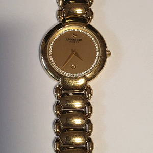 빈티지 스위스 레이몬드웨일 18K 금장 여성 시계 이미지