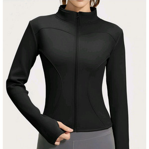 여성 운동복 슬림핏 기모 집업 자켓