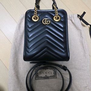 구찌 정품 GG 마몽 마틀라세 2way백