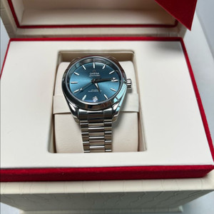 오메가 아쿠아테라 쉐이드 라군그린 34mm 여성용 풀박스 이미지