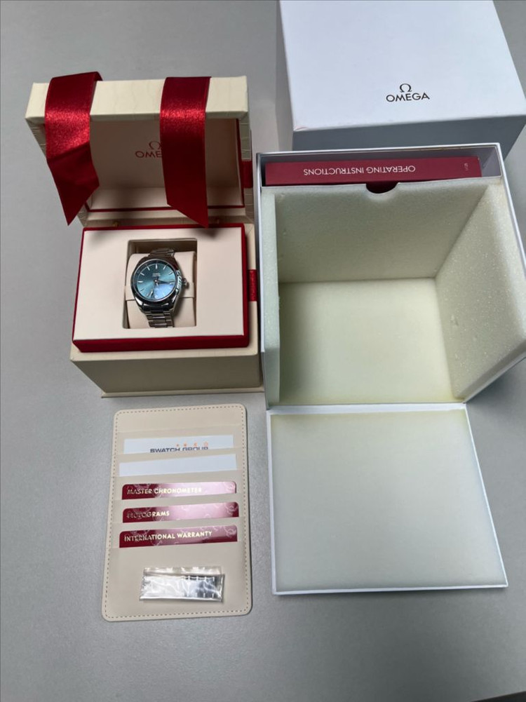 오메가 아쿠아테라 쉐이드 라군그린 34mm 여성용 풀박스 이미지