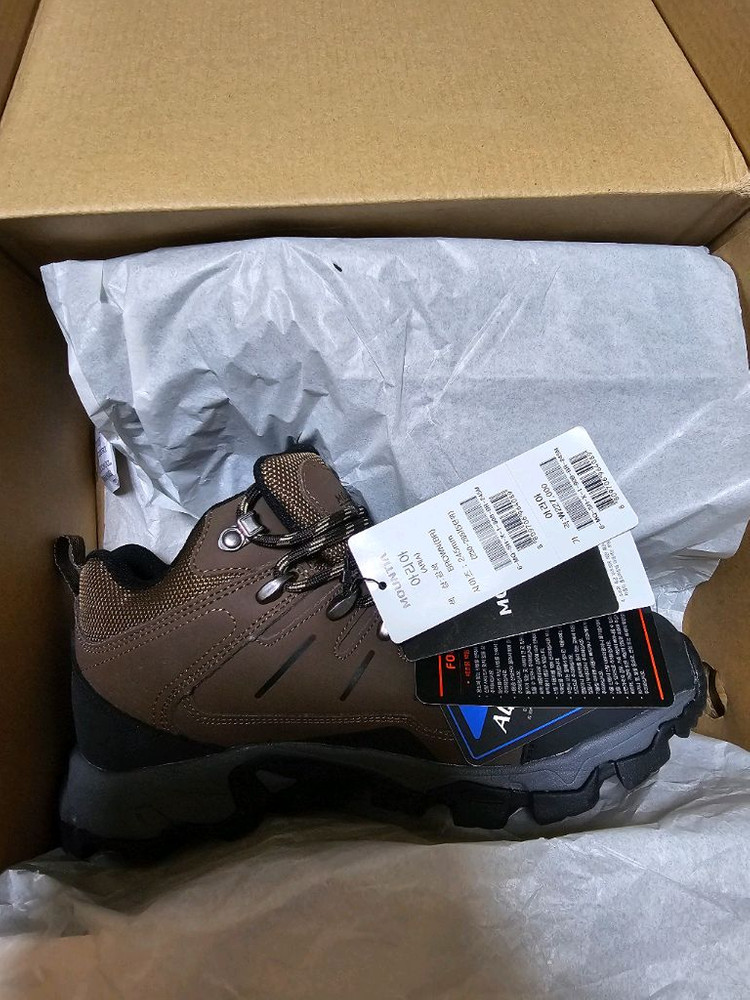 마운티아 아리아 등산화 245mm 브라운 색상 남녀 공용 풀박스 새상품--1