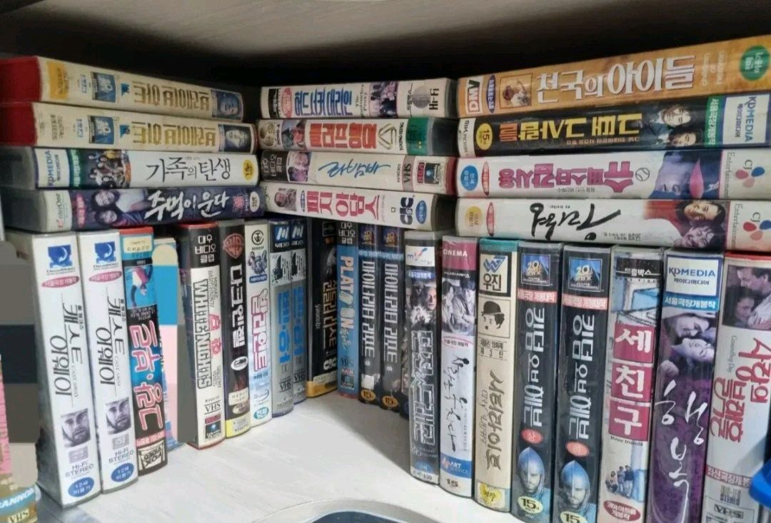 영화 비디오테이프 vhs 이미지