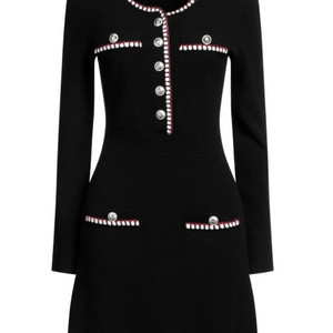 마쥬 니트 원피스 블랙