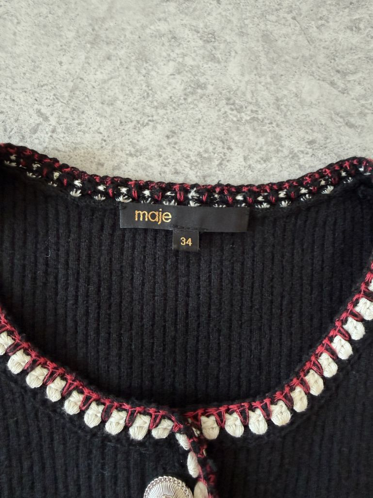 마쥬 니트 원피스 블랙--6