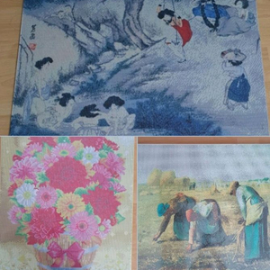 캔버스형 특대형 보석십자수2개 대형십자수1개 새제품 일괄 이미지