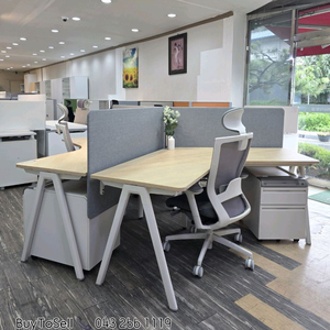 퍼시스 인에이블 120도 책상 3조 SET 대량판매 이미지