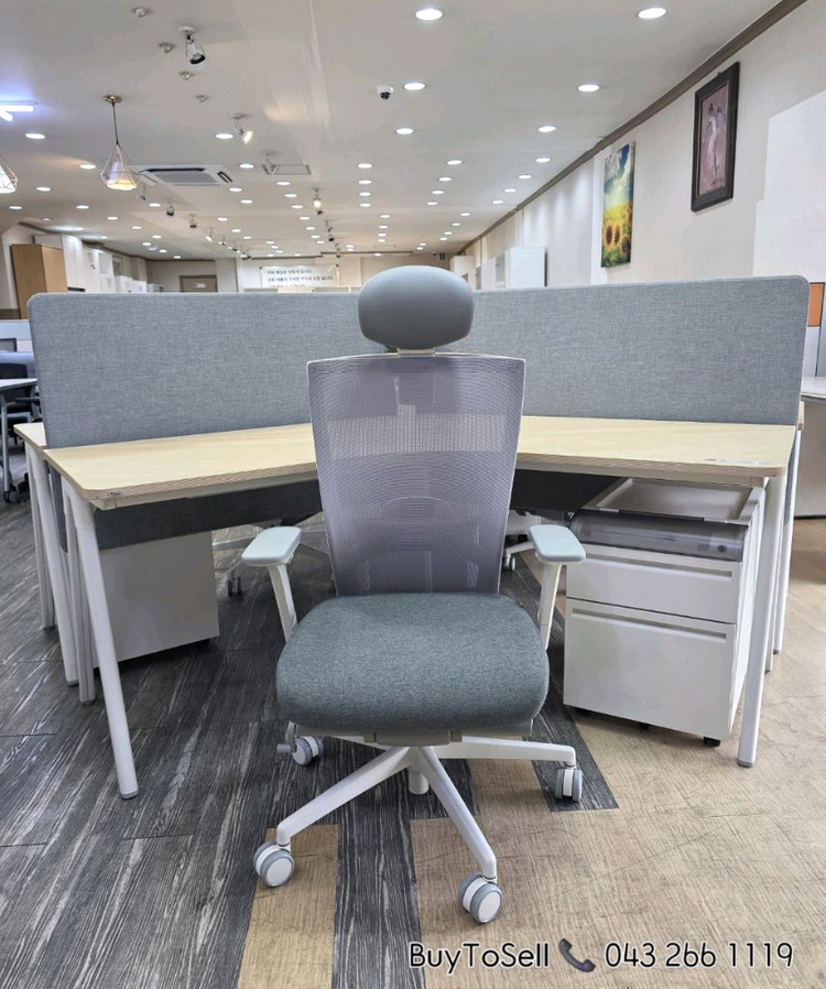 퍼시스 인에이블 120도 책상 3조 SET 대량판매 이미지