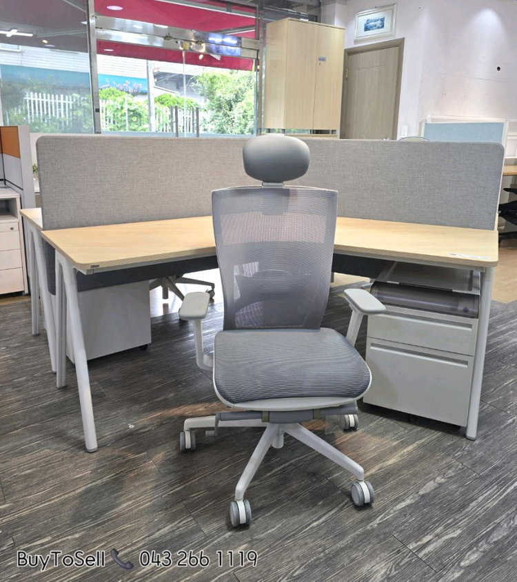 퍼시스 인에이블 120도 책상 3조 SET 대량판매 이미지