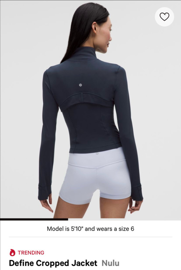 (새상품)룰루레몬 디파인 크롭자켓 Define cropped Jacket--1