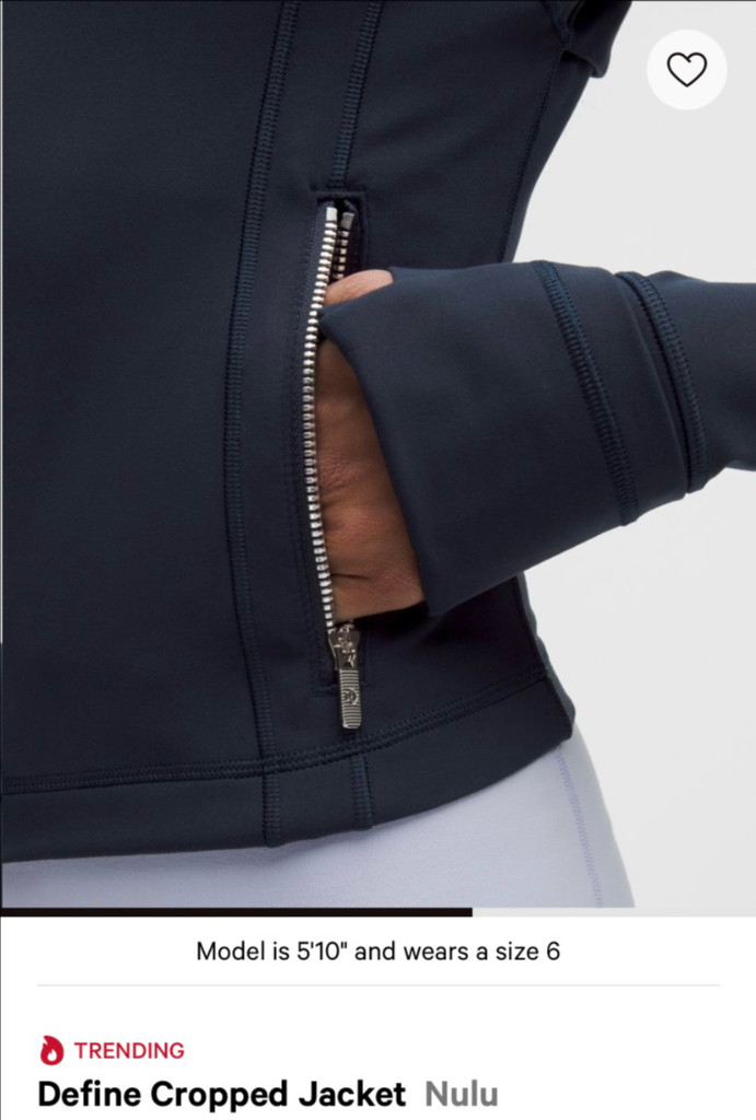 (새상품)룰루레몬 디파인 크롭자켓 Define cropped Jacket--2