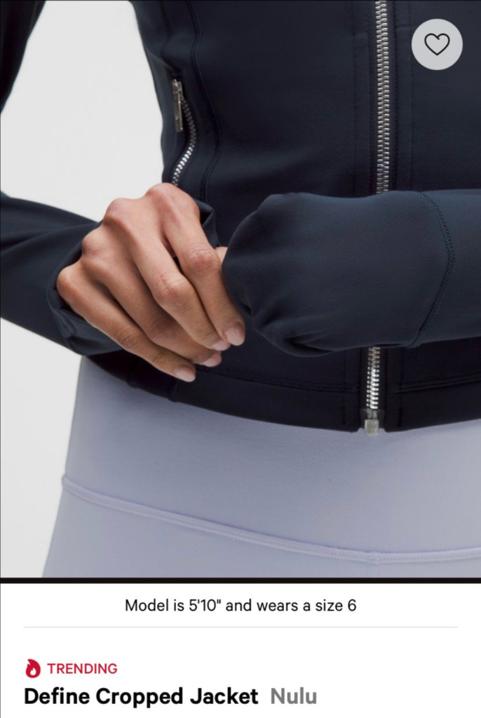 (새상품)룰루레몬 디파인 크롭자켓 Define cropped Jacket--7