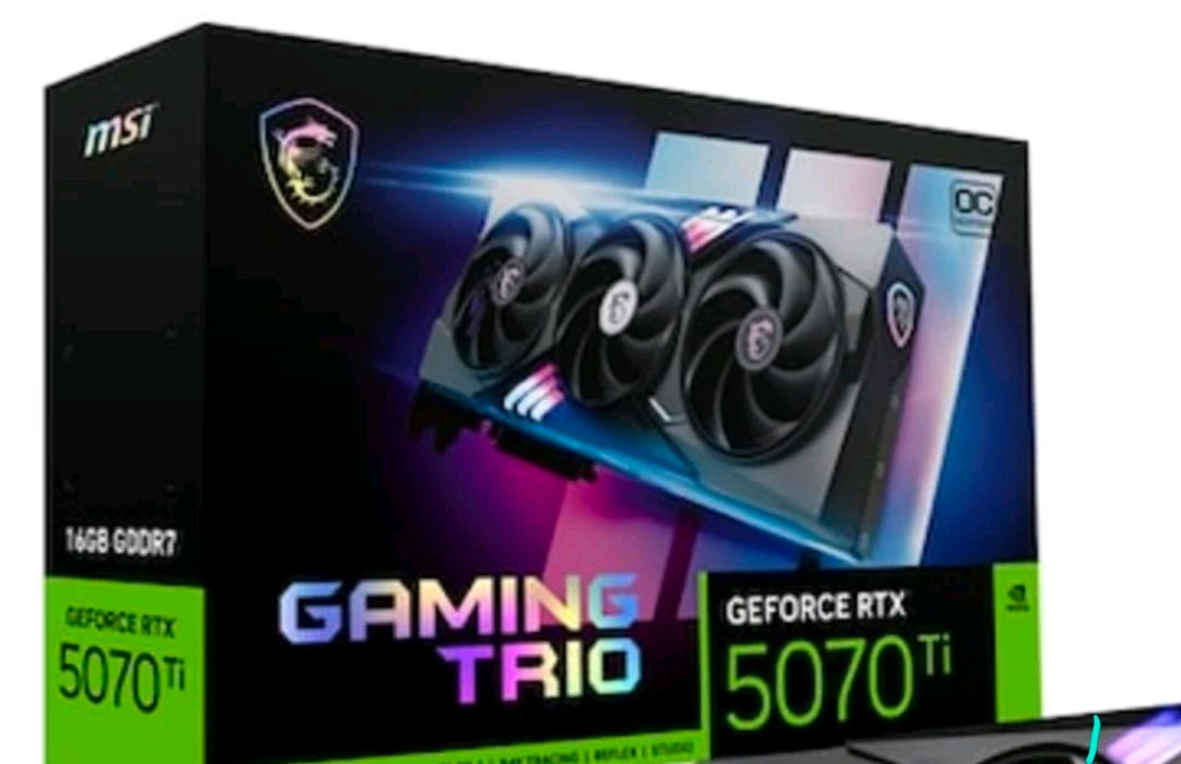 MSI 지포스 RTX 5070 Ti 게이밍 트리오 OC D7 16GB 트라이프로져4 미개봉 새제품 이미지