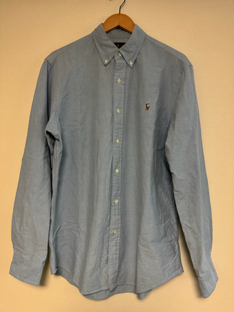 폴로 랄프로렌 커스텀핏 옥스포드셔츠 블루 L사이즈--5