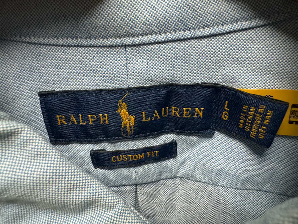 폴로 랄프로렌 커스텀핏 옥스포드셔츠 블루 L사이즈--2