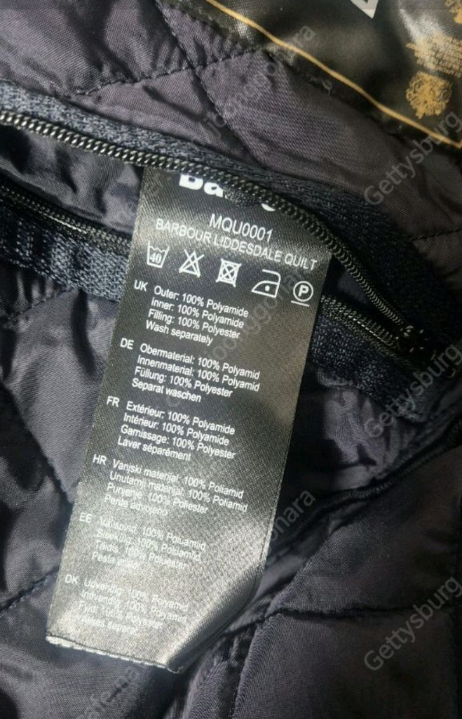 바버 클래식 리데스데일 퀼팅 자켓 s사이즈(100) 판매--3