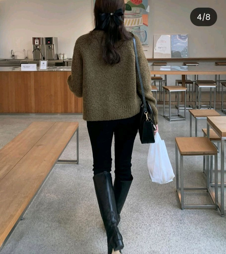 엘로주 하트 부클 가디건 판매해요 이미지