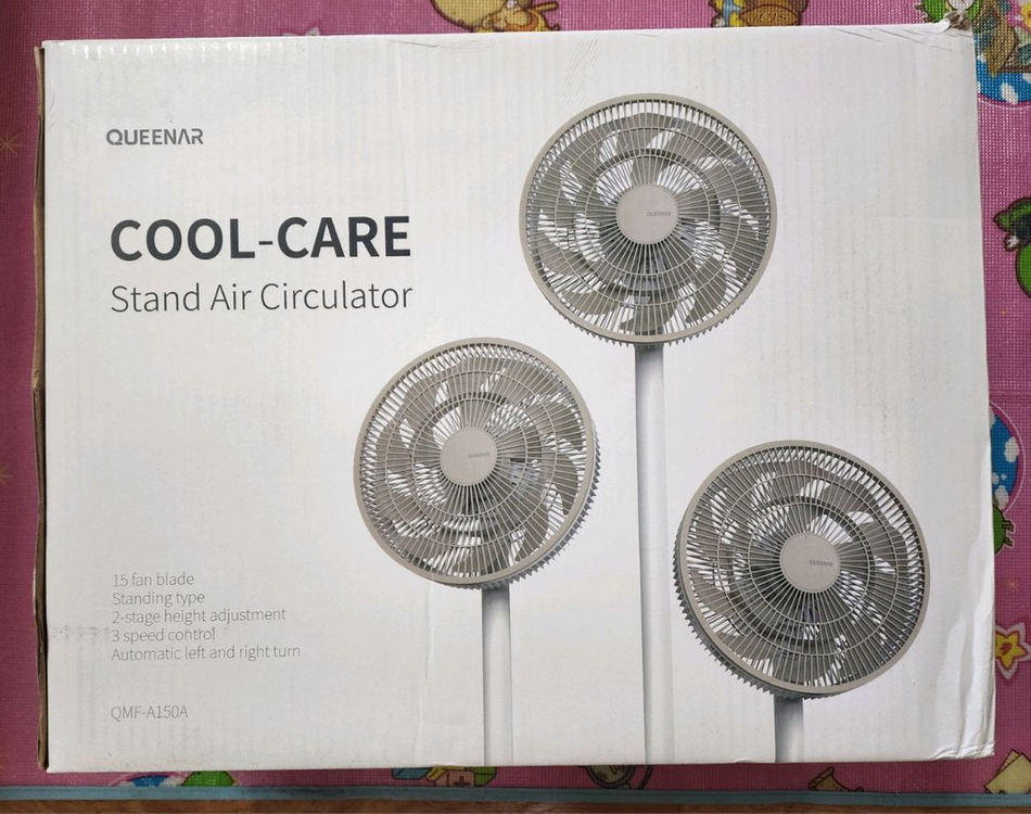 미개봉 새제품-퀸나 쿨 케어 스탠드 써큘레이터 QMF-A150A(브라운) 이미지