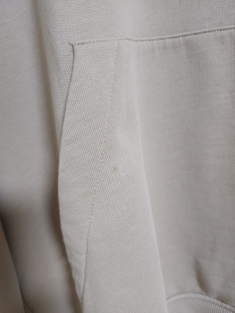 XL 아미 베이지 스몰 하트자수 후드티 A21HJ008 730 이미지