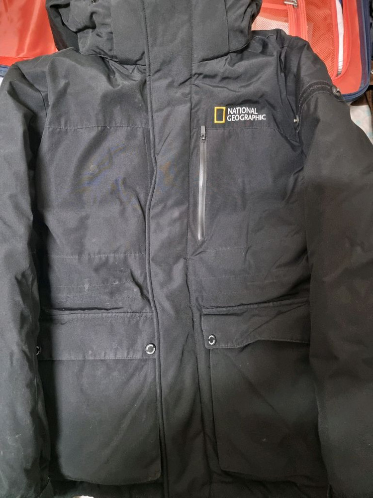 [오리패딩] 네셔널지오그래픽 숏 패딩 M사이즈 오리털 판매함 이미지