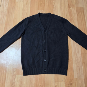 남성 블랙 니트 기본 가디건(미착용 보관)