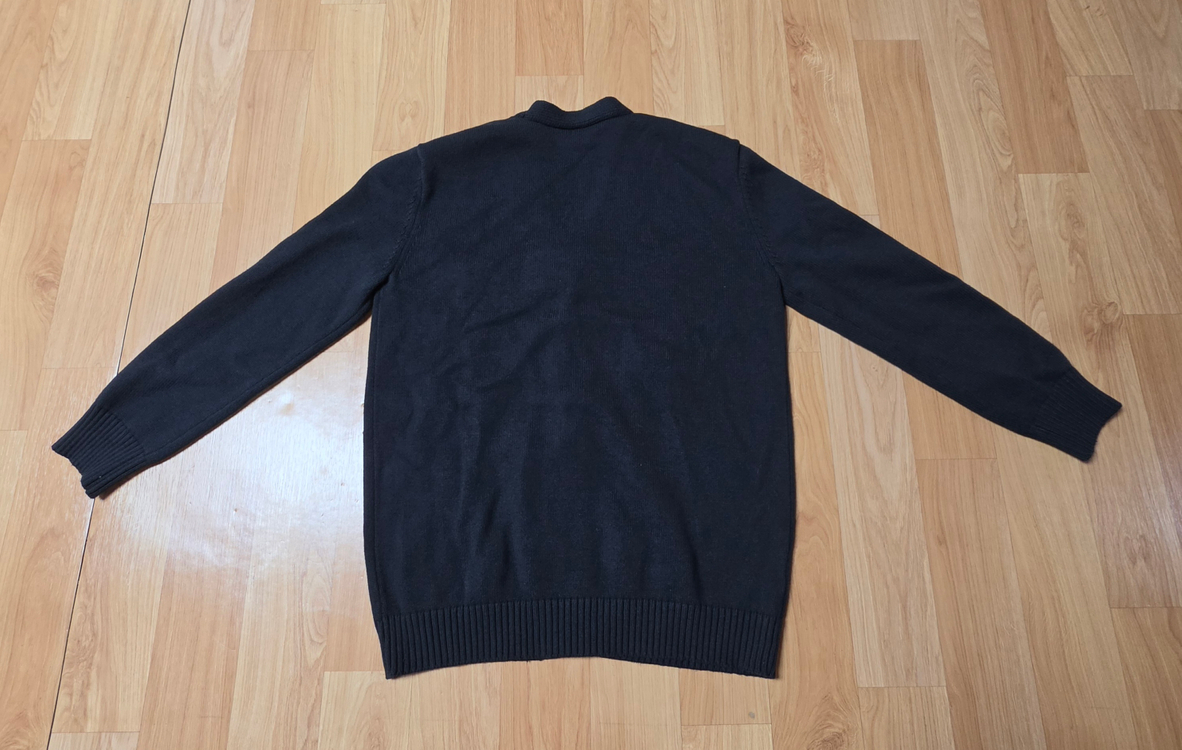 남성 블랙 니트 기본 가디건(미착용 보관)--1