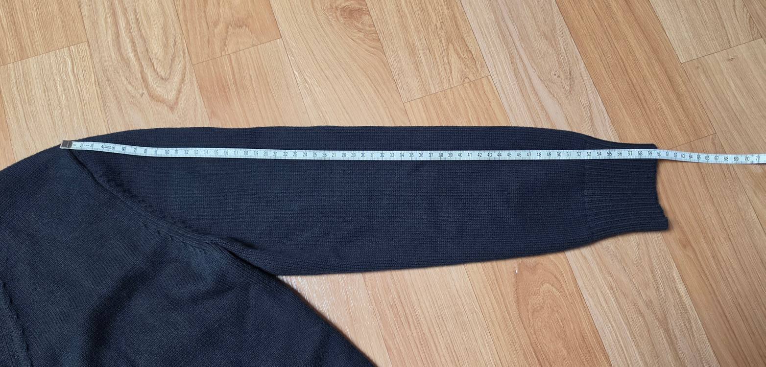 남성 블랙 니트 기본 가디건(미착용 보관)--4